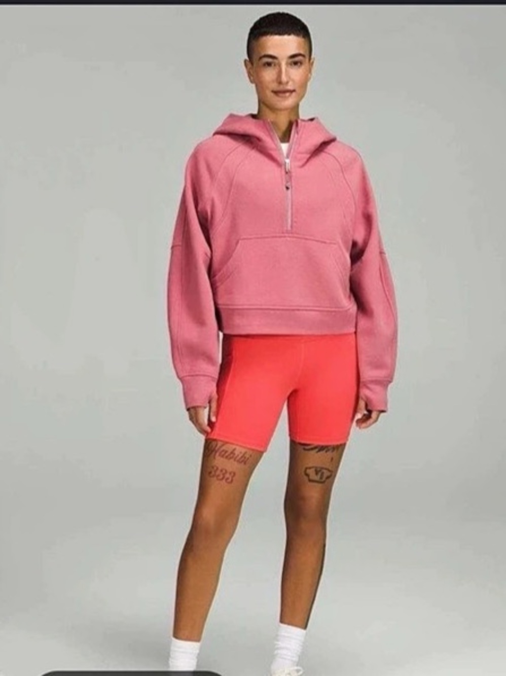 lululemon Scuba Oversized Half-Zip Hoodie in Brier Rose XS/S